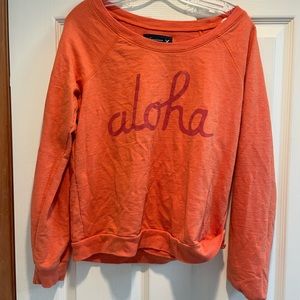 American Eagle pullover sweatshirt Sz L “Aloha”